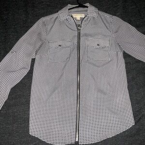 Business Casual Zip Up Shirt